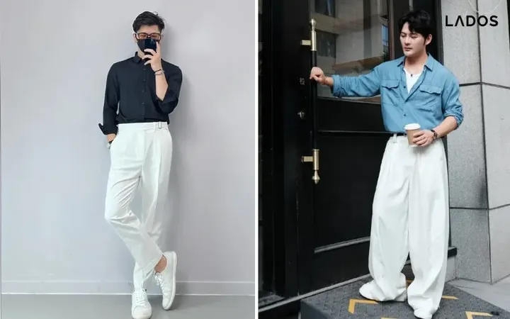 Phối Đồ Áo Sơ Mi Trắng Cùng Quần Kaki Và Giày Thể Thao: Hướng Dẫn Chi Tiết Cho Phái Mạnh