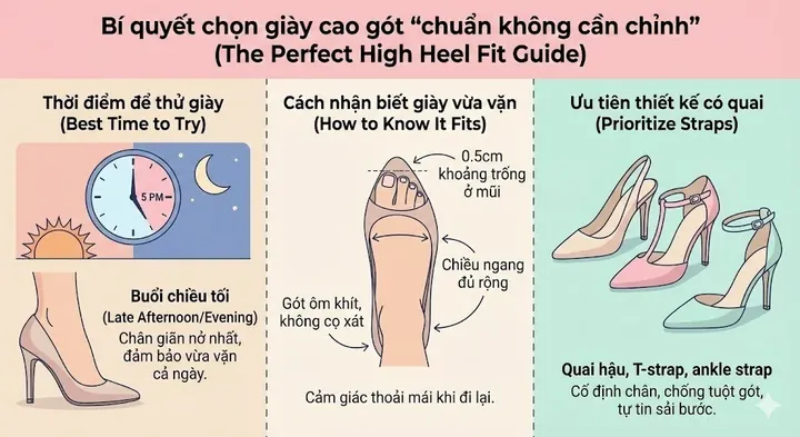 Bí Quyết Giúp Giày Cao Gót Không Rơi Khỏi Chân: Các Mẹo Hiệu Quả & Lựa Chọn Hoàn Hảo Bí Quyết Giúp Giày Cao Gót Không Rơi Khỏi Chân: Các Mẹo Hiệu Quả & Lựa Chọn Hoàn Hảo