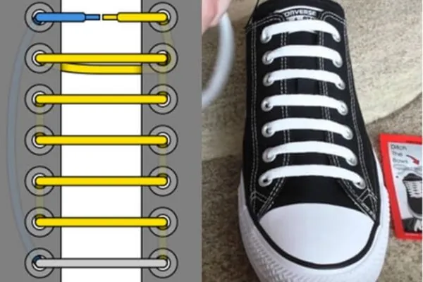 10+ Cách Buộc Dây Giày Giấu Dây Cho Giày 6 Lỗ Đẹp & Tối Giản