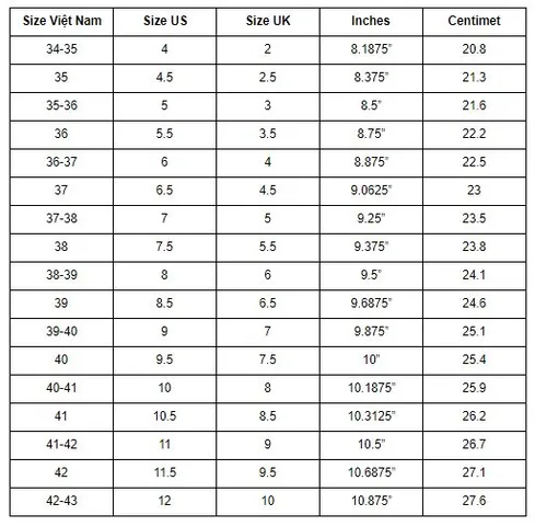 Cách Chọn Size Giày Nữ Chuẩn Theo Kích Cỡ Chân & Lưu Ý Quan Trọng Cách Chọn Size Giày Nữ Chuẩn Theo Kích Cỡ Chân & Lưu Ý Quan Trọng