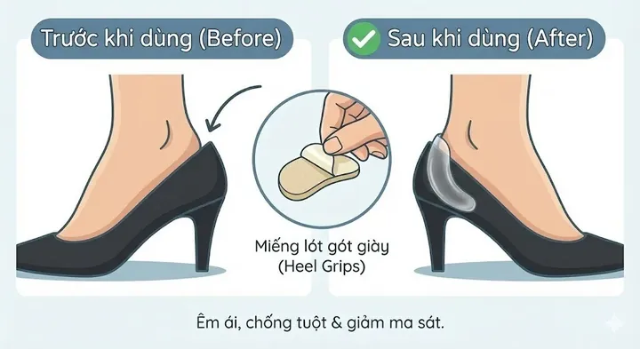 Cách Đi Giày Cao Gót Không Bị Tuột Gót: Bí Quyết Giữ Bước Chân Tự Tin