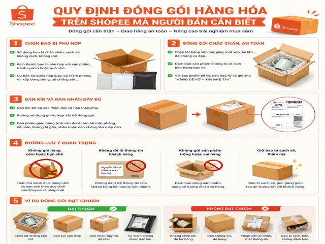 Hướng Dẫn Chi Tiết Cách Gói Hàng Quần Áo, Giày Dép Shopee Chuẩn, An Toàn Và Hiệu Quả Hướng Dẫn Chi Tiết Cách Gói Hàng Quần Áo, Giày Dép Shopee Chuẩn, An Toàn Và Hiệu Quả
