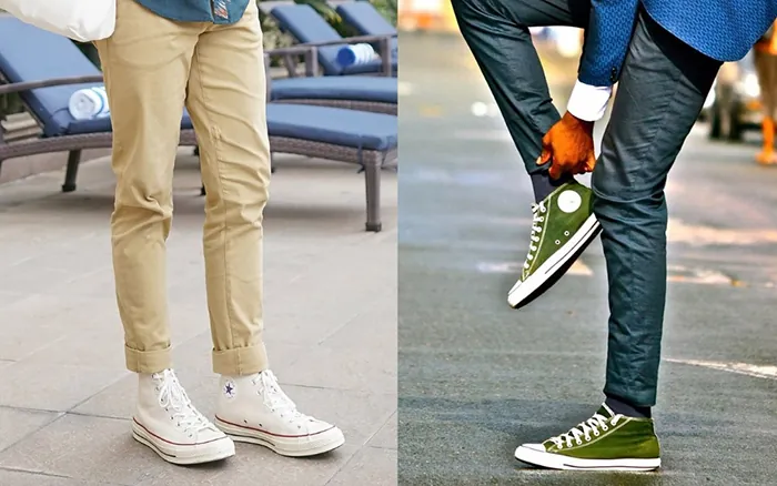 Phối Đồ Với Giày Converse Cổ Cao: Bí Kíp Nâng Tầm Phong Cách Cho Nam & Nữ Phối Đồ Với Giày Converse Cổ Cao: Bí Kíp Nâng Tầm Phong Cách Cho Nam & Nữ