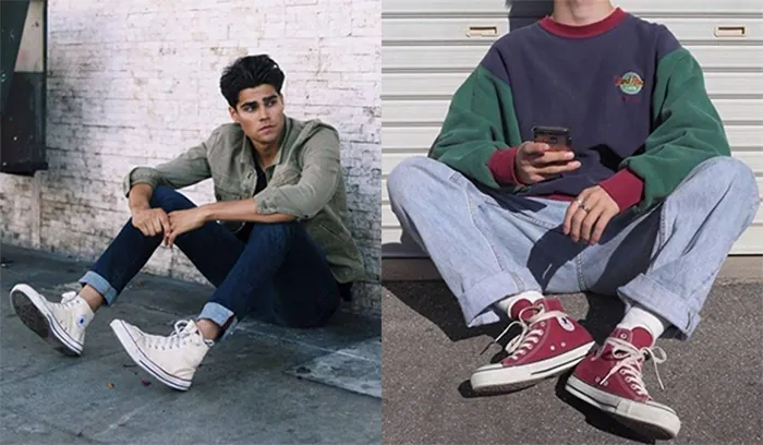 Phối Đồ Với Giày Converse Cổ Cao: Bí Kíp Nâng Tầm Phong Cách Cho Nam & Nữ Phối Đồ Với Giày Converse Cổ Cao: Bí Kíp Nâng Tầm Phong Cách Cho Nam & Nữ
