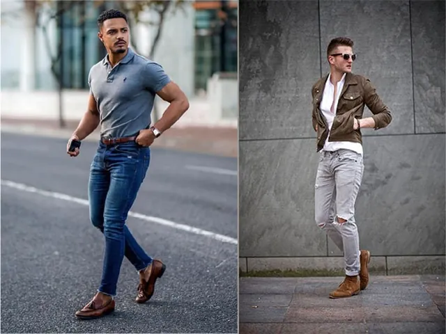 Phối Giày Tây Nam Với Jean Kaki: Bí Quyết Nâng Tầm Phong Cách Lịch Lãm Cho Phái Mạnh