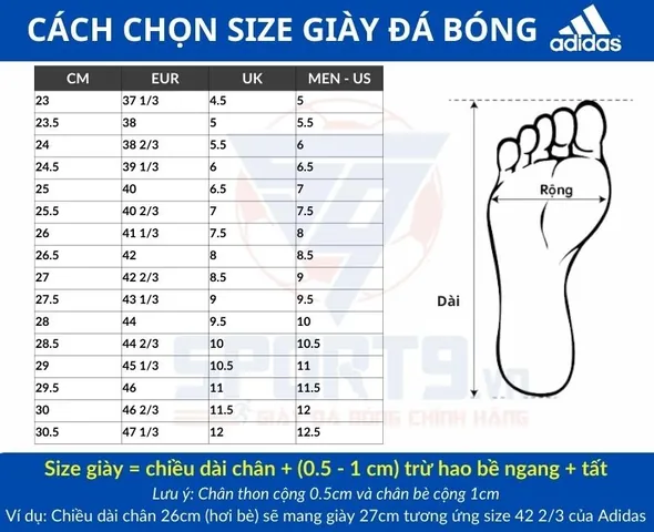 Chân 28cm Đi Giày Đá Bóng Size Mấy? Hướng Dẫn Chọn Chuẩn Xác Chân 28cm Đi Giày Đá Bóng Size Mấy? Hướng Dẫn Chọn Chuẩn Xác