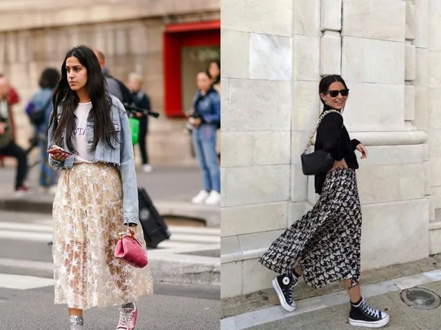 Chân Váy Dài Vàng Nâu Phối Cùng Giày Converse Cổ Cao: Hướng Dẫn Mix & Match Chuẩn Phong Cách Chân Váy Dài Vàng Nâu Phối Cùng Giày Converse Cổ Cao: Hướng Dẫn Mix & Match Chuẩn Phong Cách