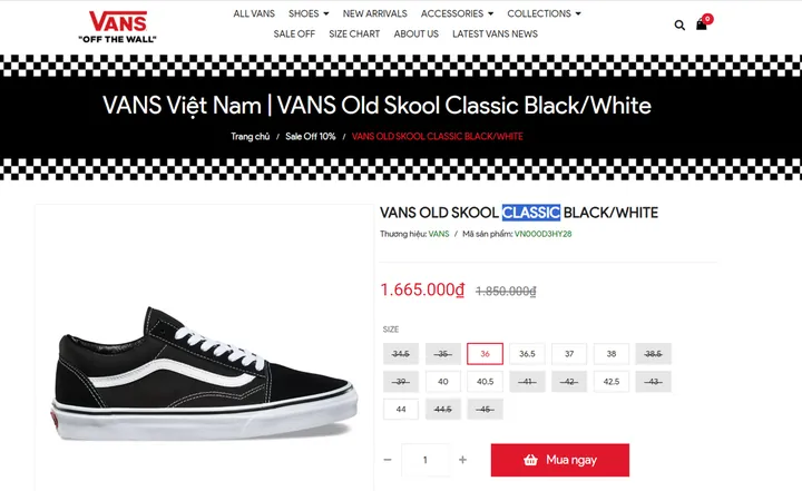 Địa Chỉ Mua Giày Vans Old Skool Chính Hãng Tại Đà Nẵng: Cập Nhật 2024