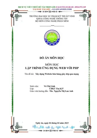 Xây Dựng Website Bán Giày: Hướng Dẫn Chi Tiết Cho Đồ Án & Dự Án Thực Tế Xây Dựng Website Bán Giày: Hướng Dẫn Chi Tiết Cho Đồ Án & Dự Án Thực Tế