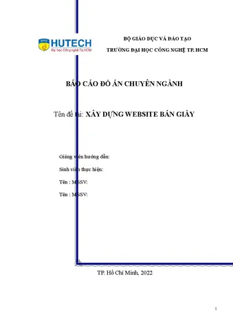 Xây Dựng Website Bán Giày: Hướng Dẫn Chi Tiết Cho Đồ Án & Dự Án Thực Tế Xây Dựng Website Bán Giày: Hướng Dẫn Chi Tiết Cho Đồ Án & Dự Án Thực Tế