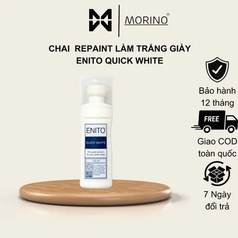 Dung Dịch Vệ Sinh Giày Enito Quick White: Đánh Bay Ố Vàng, Khôi Phục Vẻ Sáng Mới