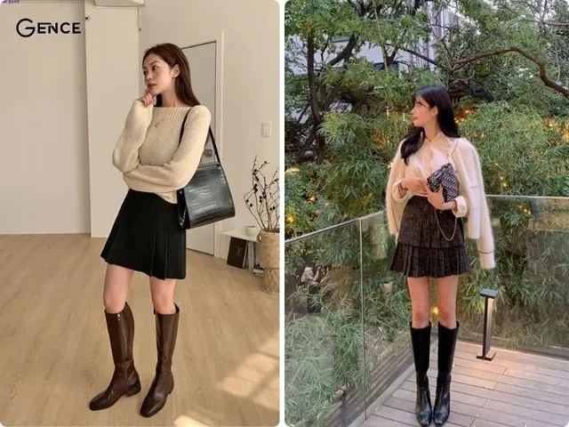Giày Boot Nữ Cổ Cao Mặc Với Đồ Gì: 15+ Cách Phối Đồ Chuẩn Fashionista Giày Boot Nữ Cổ Cao Mặc Với Đồ Gì: 15+ Cách Phối Đồ Chuẩn Fashionista