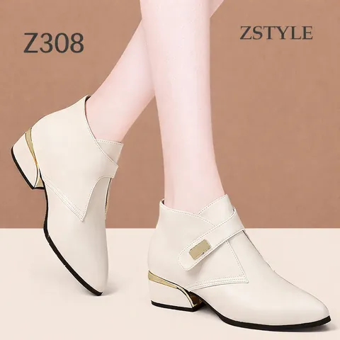 Giày Boot Nữ Cổ Thấp Đế Bằng Vải Cứng Bóng: Chọn Mẫu, Phối Đồ & Mua Ở Đâu?