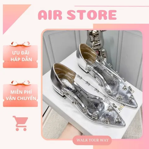 Giày Búp Bê Nhựa Trong Suốt Đính Đá: Hướng Dẫn Chọn Mua Và Phối Đồ Sang Chảnh