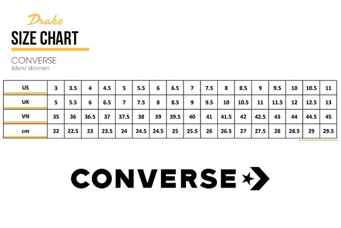 Converse Size 4 1/2 Là Size Bao Nhiêu? Hướng Dẫn Quy Đổi & Chọn Chuẩn